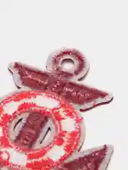 Бордовый термонаклейка "Якорь"