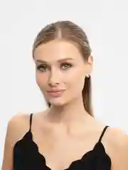 Черный серьга из нержавеющей стали, 1 штука