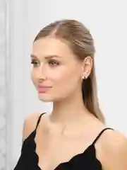 Черный серьга из нержавеющей стали, 1 штука