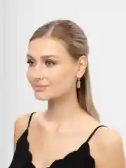 Серый металлик серьга из нержавеющей стали, 1 штука
