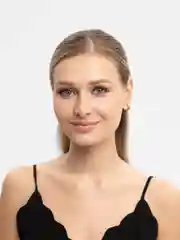 Золотой серьга обманка-клипсы, зажимы с подвеской "Крест"/Кольца "Конго" 2 цвета, 12 видов