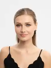 Угольный серьга из нержавеющей стали, 1 штука