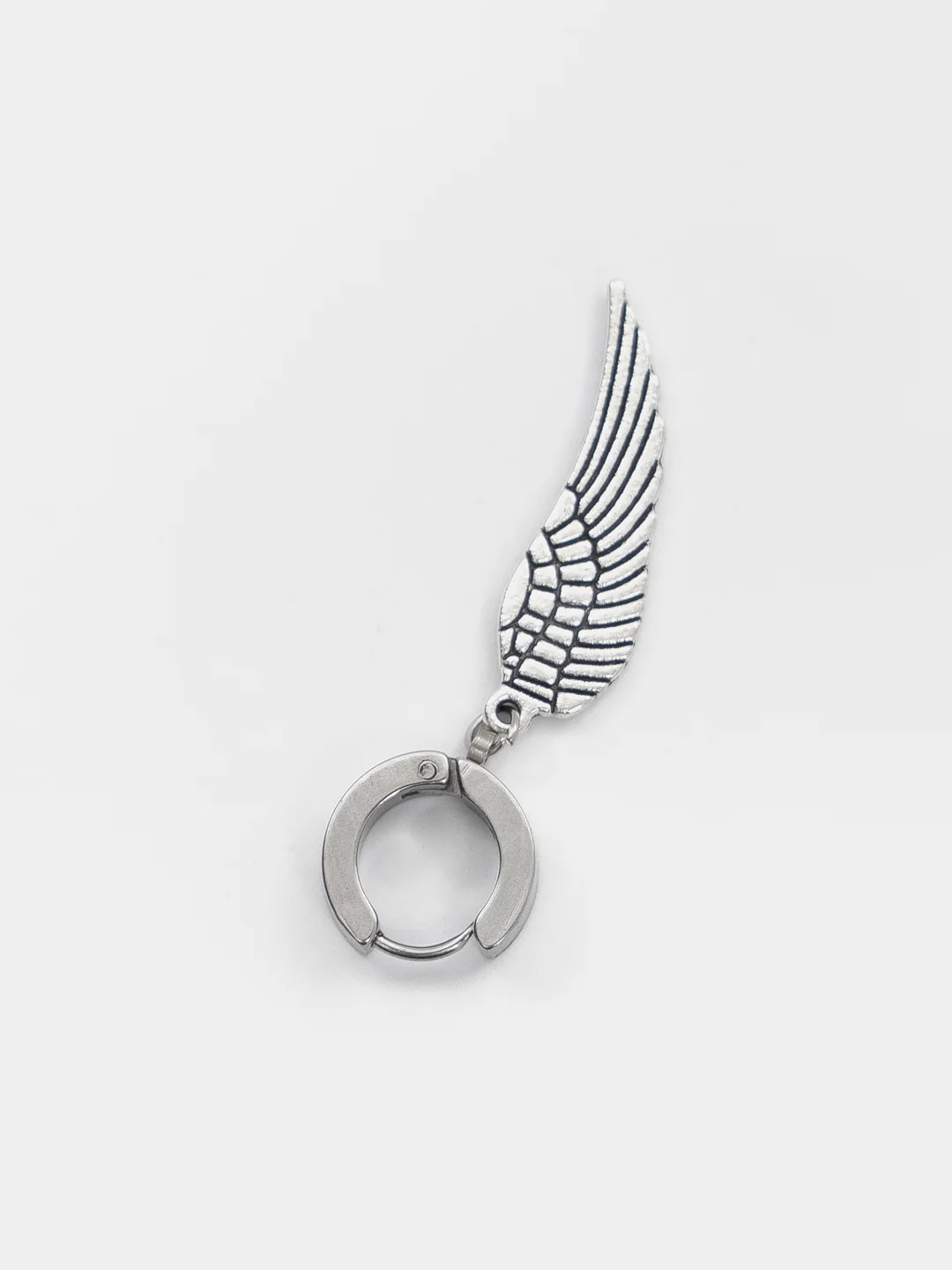 Серебряный серьга из нержавеющей стали, 1 штука