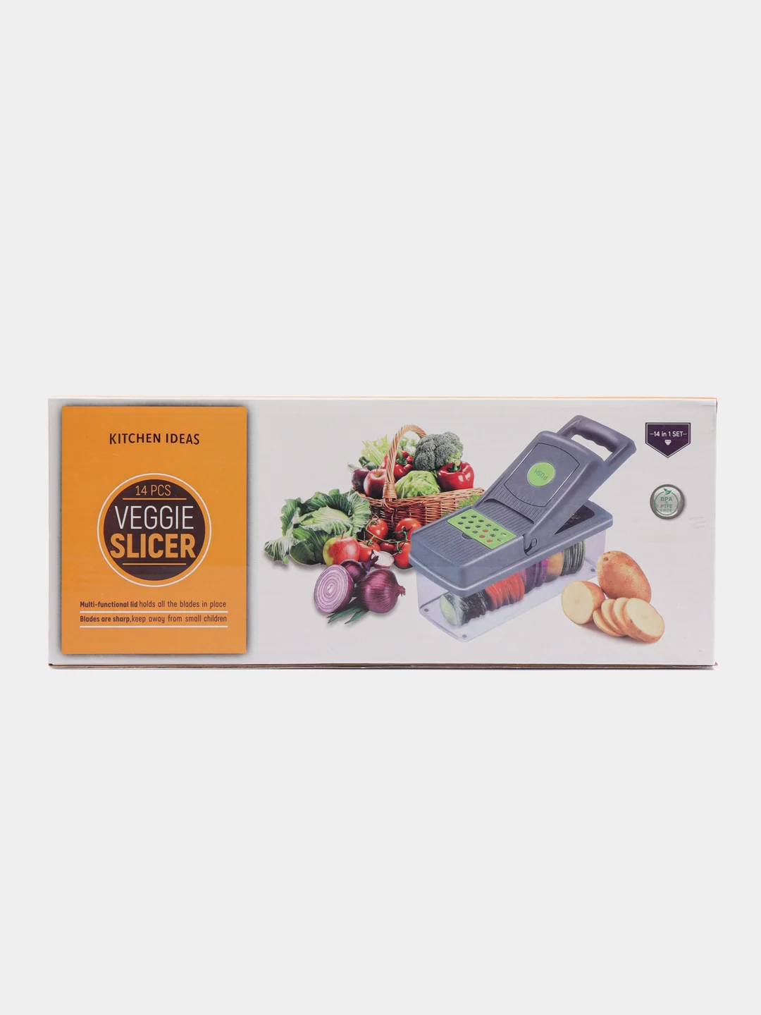 Оранжевый овощерезка, терка для овощей. Овощерубка ручная Veggie Slicer