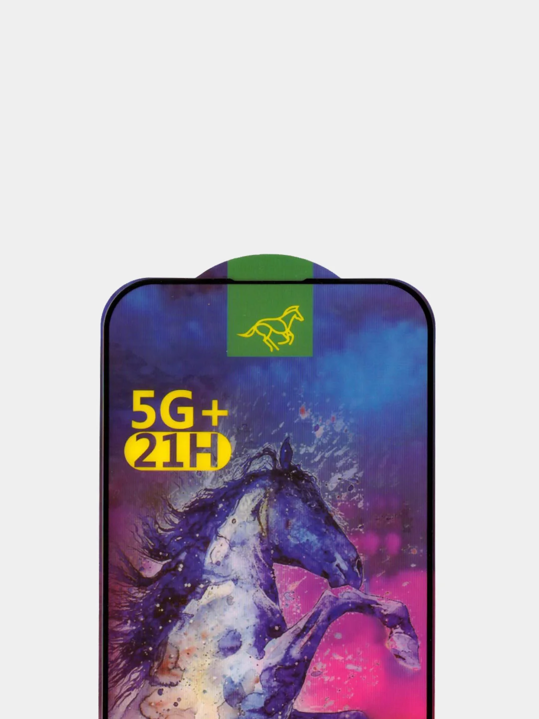 Защитное стекло для iPhone 14 Pro (Айфон 14 Про), с черной рамкой