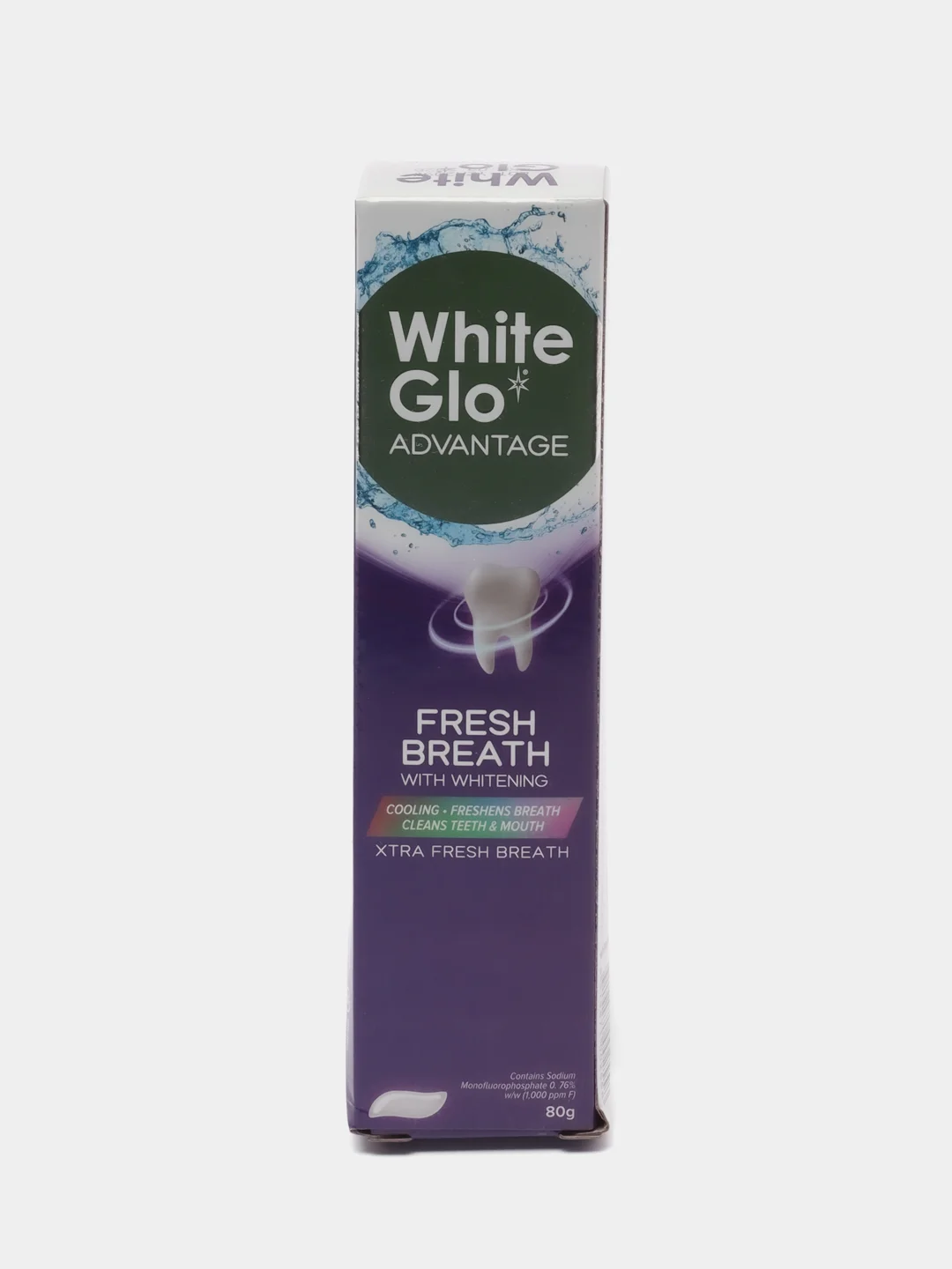Зубная паста Свежее дыхание White Glo Advantage FRESH BREATH, с фтором, отбеливающая, 80 грамм