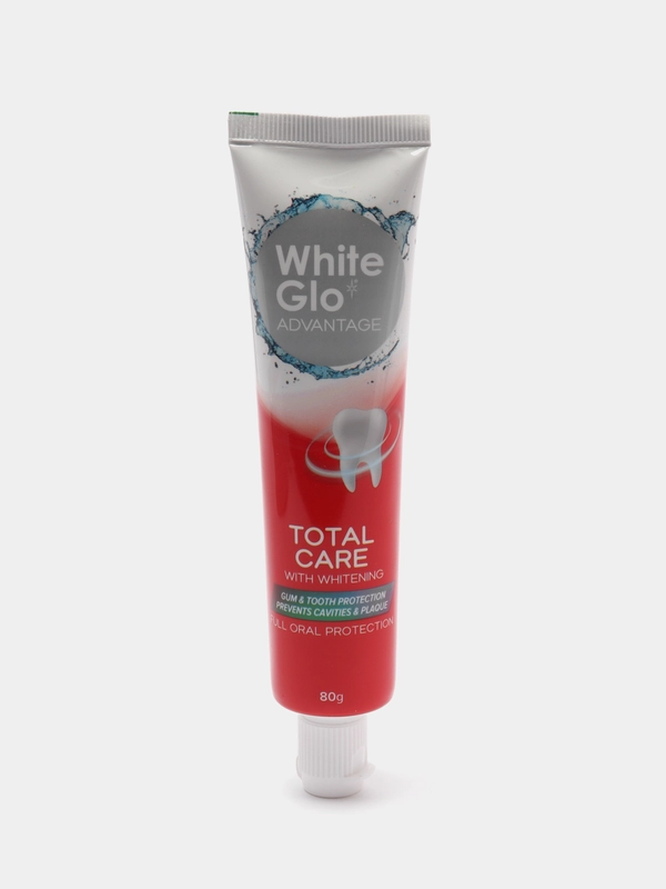 Зубная паста антибактериальная White Glo Advantage Total Care, Тотальная защита, отбеливающая, 80 г