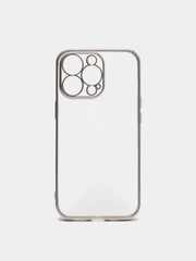 Чехол для iPhone 13 Pro Max силиконовый айфон про макс прозрачный