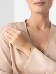 Серебряный браслет с кулоном, подарок девушке