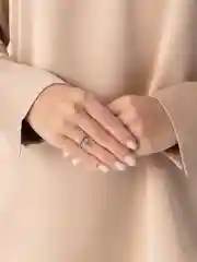 Прозрачный кольцо серебряное с кристаллом, подарок девушке
