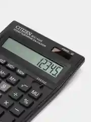 Калькулятор настольный CITIZEN SDC-444S (199x153 мм) 12 разрядов, двойное питание, черный