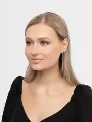 Золотой серьги ассиметричные