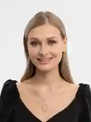 Золотой цепочка женская тонкая лист