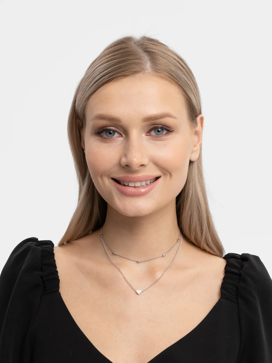 Серебряный цепочка женская на шею