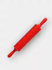 Красный скалка силиконовая 30х4 см, цвет микс