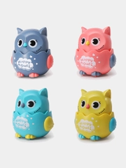 Развивающая игрушка заводная Сова, игрушка каталка детская, инерционная