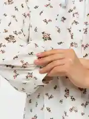 Белый блузка женская, с принтом