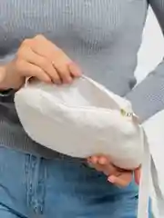 Белый сумка меховая женская