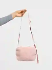 Розовый сумка меховая женская