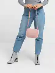 Розовый сумка меховая женская