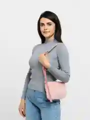 Розовый сумка меховая женская