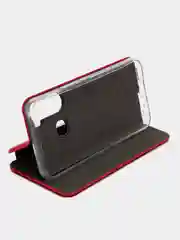 Красный чехол-книжка для Infinix HOT 12 Pro