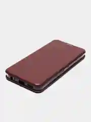 Багровый чехол-книжка для Infinix HOT 12 Pro