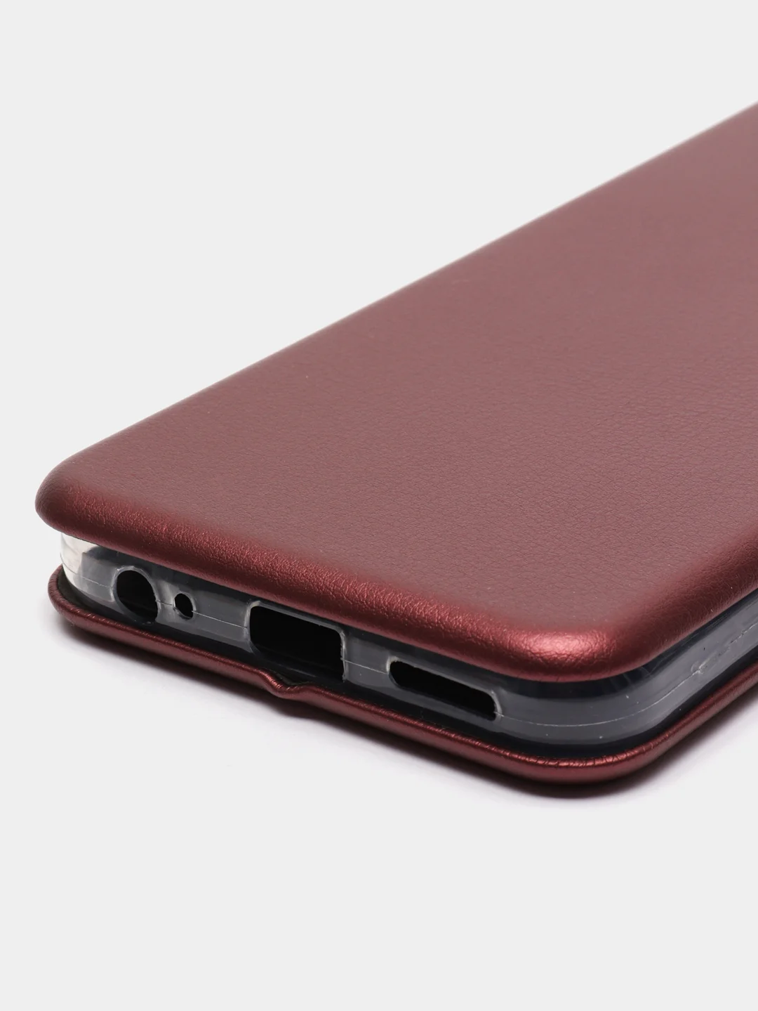 Багровый чехол-книжка для Infinix HOT 12 Pro