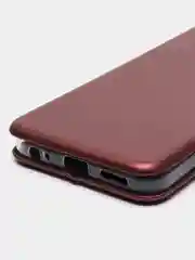 Багровый чехол-книжка для Infinix HOT 12 Pro