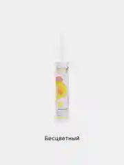 Прозрачный герметик универсальный 280 мл силиконовый KRONbuild под пистолет