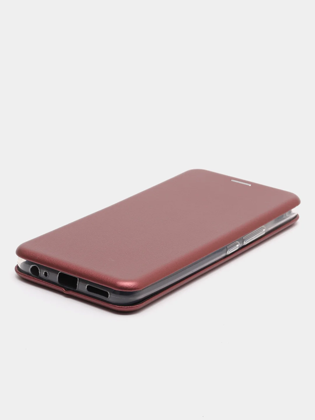Багровый чехол-книжка для Infinix HOT 12i