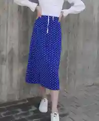 Юбка QP Store, в горох, шифоновая