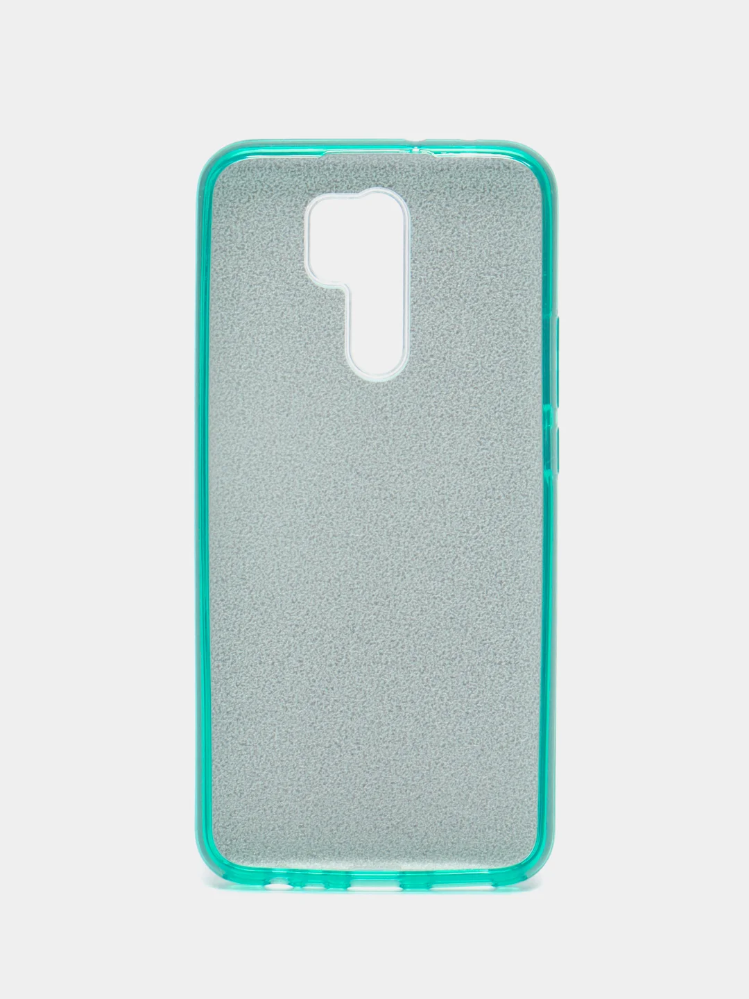 Бирюзовый чехол блестящий Xiaomi Redmi 9 накладка c блёстками Редми 9