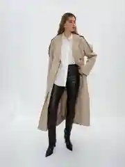 Черный брюки женские Zarina из экокожи