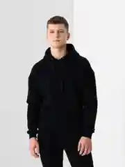 Бирюзовый костюм черный спортивный мужской, на флисе