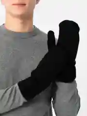 Тёплые мужские варежки с мехом