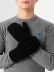 Тёплые мужские варежки с мехом
