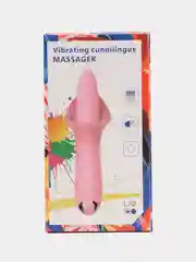 Фиолетовый клиторальный вибратор, с языком, 18+, женский вибратор, 10 режимов