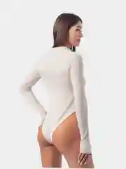 Бежевый меланж боди женское, однотонное