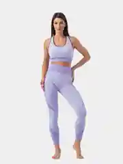 Красный спортивный бесшовный костюм, с лосинами