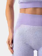 Красный спортивный бесшовный костюм, с лосинами