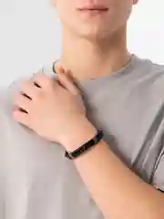 Аметистовый мужские браслеты