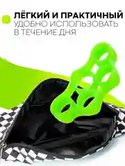 Зеленый силиконовый эспандер тренажер КАРТОФАН кистевой для пальцев рук (нагрузка 3 и 5 кг)
