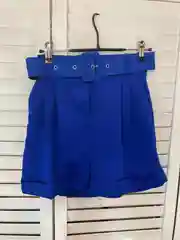 Синий шорты QP Store с ремнем, классические, летние