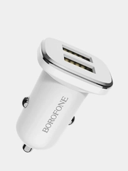 Автомобильное зарядное устройство Borofone BZ12 iPhone/android 2хUSB до 2.4А