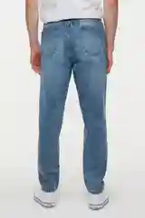 Индиго джинсы мужские Befree, синие, зауженные, рваные на коленях