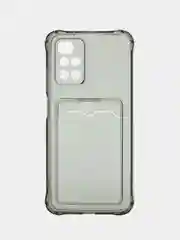 Черный чехол для Xiaomi Redmi 9С/9Т/10/10C/Note 8/9 Pro/9S/10/10s/11/11s, c карманом для карт