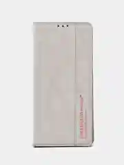 Серый чехол-книжка Rich Boss для Realme C35, экокожа, с визитницей