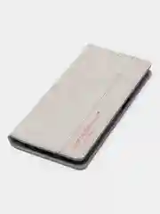 Серый чехол-книжка Rich Boss для Realme C35, экокожа, с визитницей