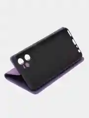 Фиолетовый чехол-книжка Rich Boss для Realme C35, экокожа, с визитницей